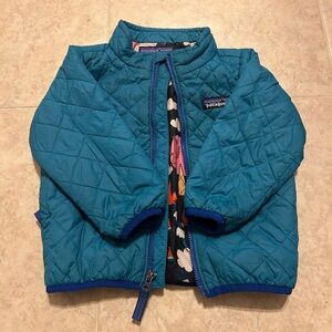 Patagonia Jacket Baby 12/18 Months Nano Puffer Blue Quilt Primaloft Outdoor